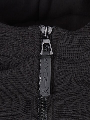 Koyumi Sweatshirt 'Oversize Hoodie mit Zipper & Print – 3-Faden Stoff - Warm 'Yasin Says'' in Zwart