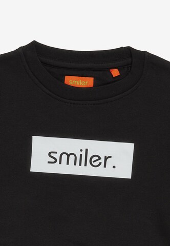 smiler. Sweatshirt in Black