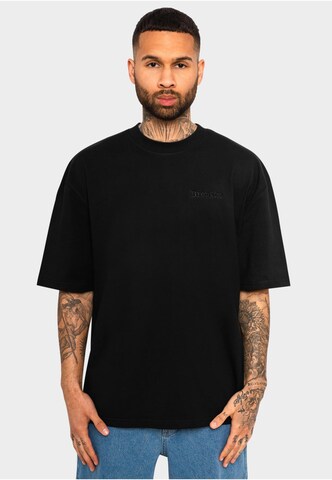 T-Shirt Dropsize en noir : devant