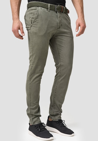 INDICODE JEANS Slim fit Chino Pants in Green