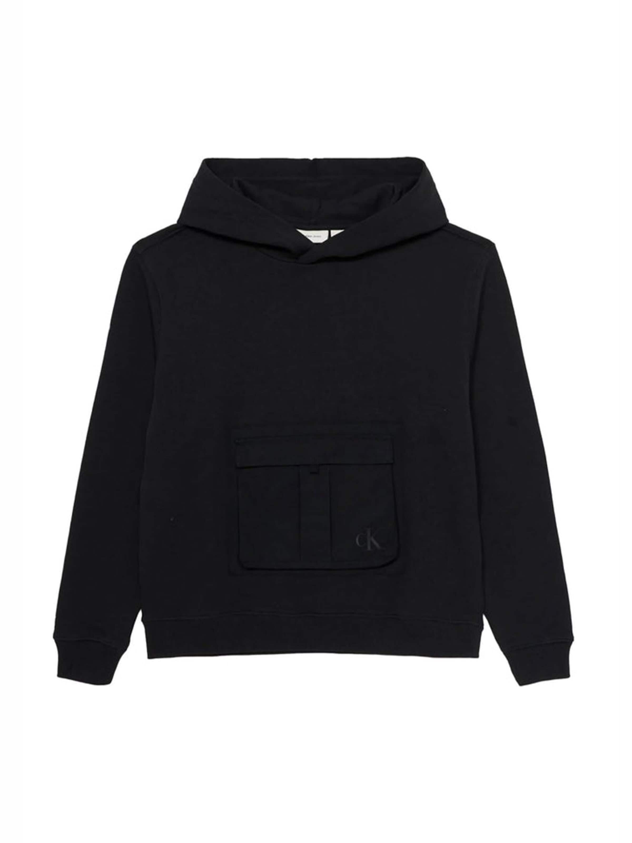 Calvin Klein Kids Sweatshirt in Black: front