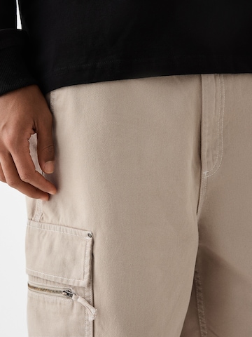 Loosefit Pantaloni cargo di Bershka in beige