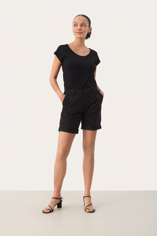 Part Two Regular Trousers in Black