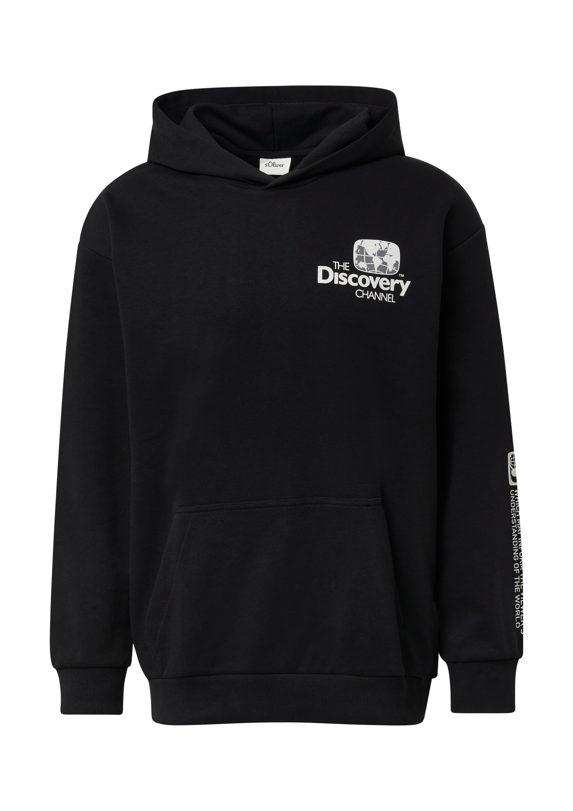 Sweat-shirt s.Oliver en noir : devant