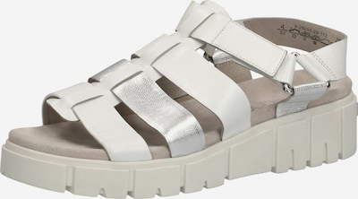 CAPRICE Strap sandal in Silver / White, Item view