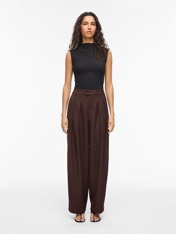 VILA Vat Bandplooibroek 'VIHelen' in Bruin: voorkant