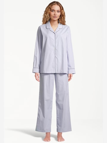 SEIDENSTICKER Pyjama 'Web' in Blau: Vorderseite