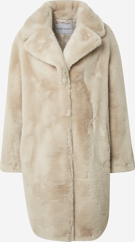 STAND STUDIO Winter Coat in Beige: front