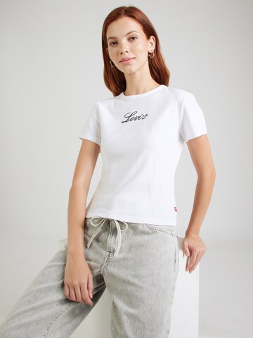 LEVI'S ® - Camisa 'Graphic Rickie Tee' em branco: frente