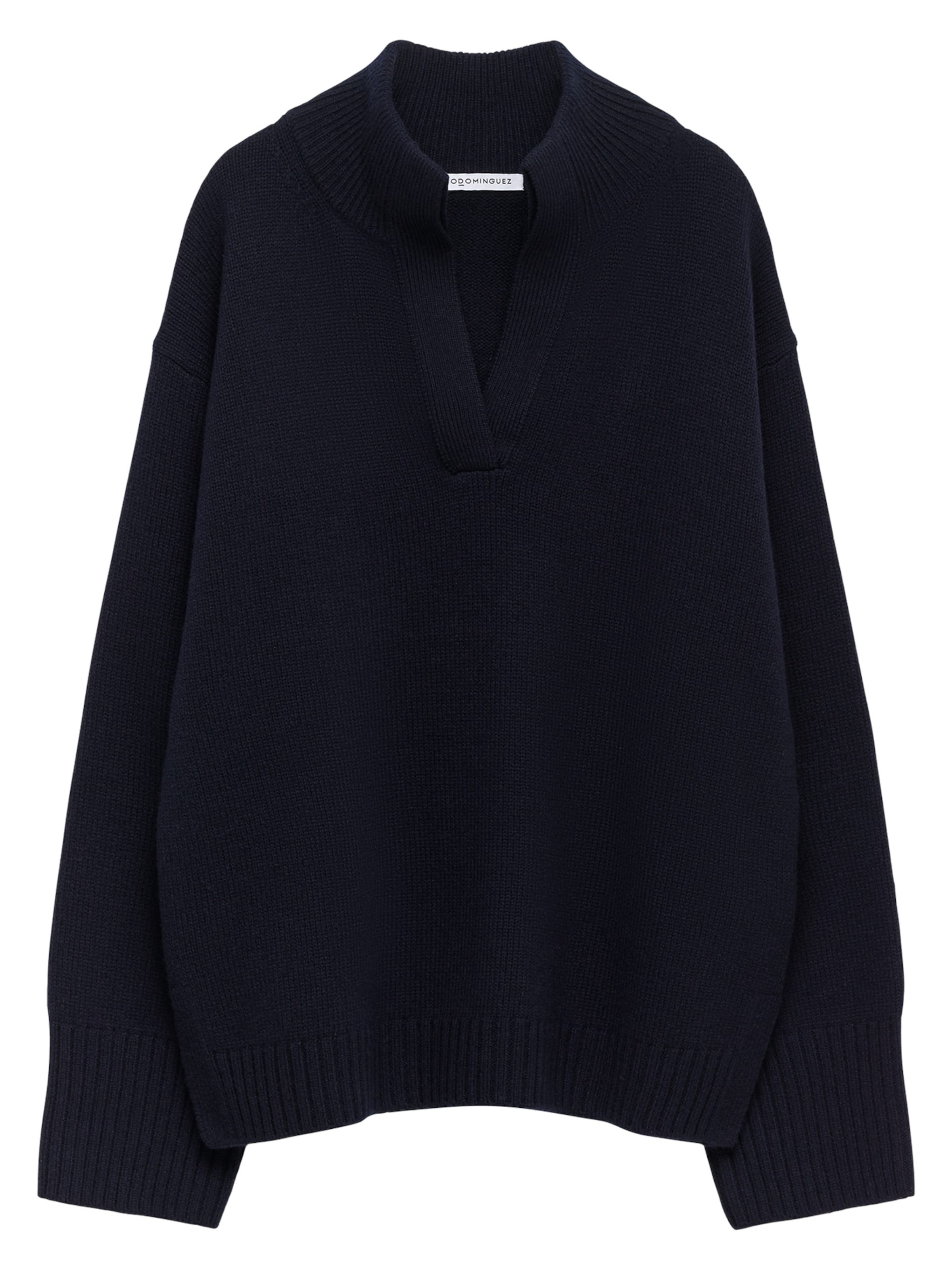 Adolfo Dominguez Пуловер в синьо: отпред