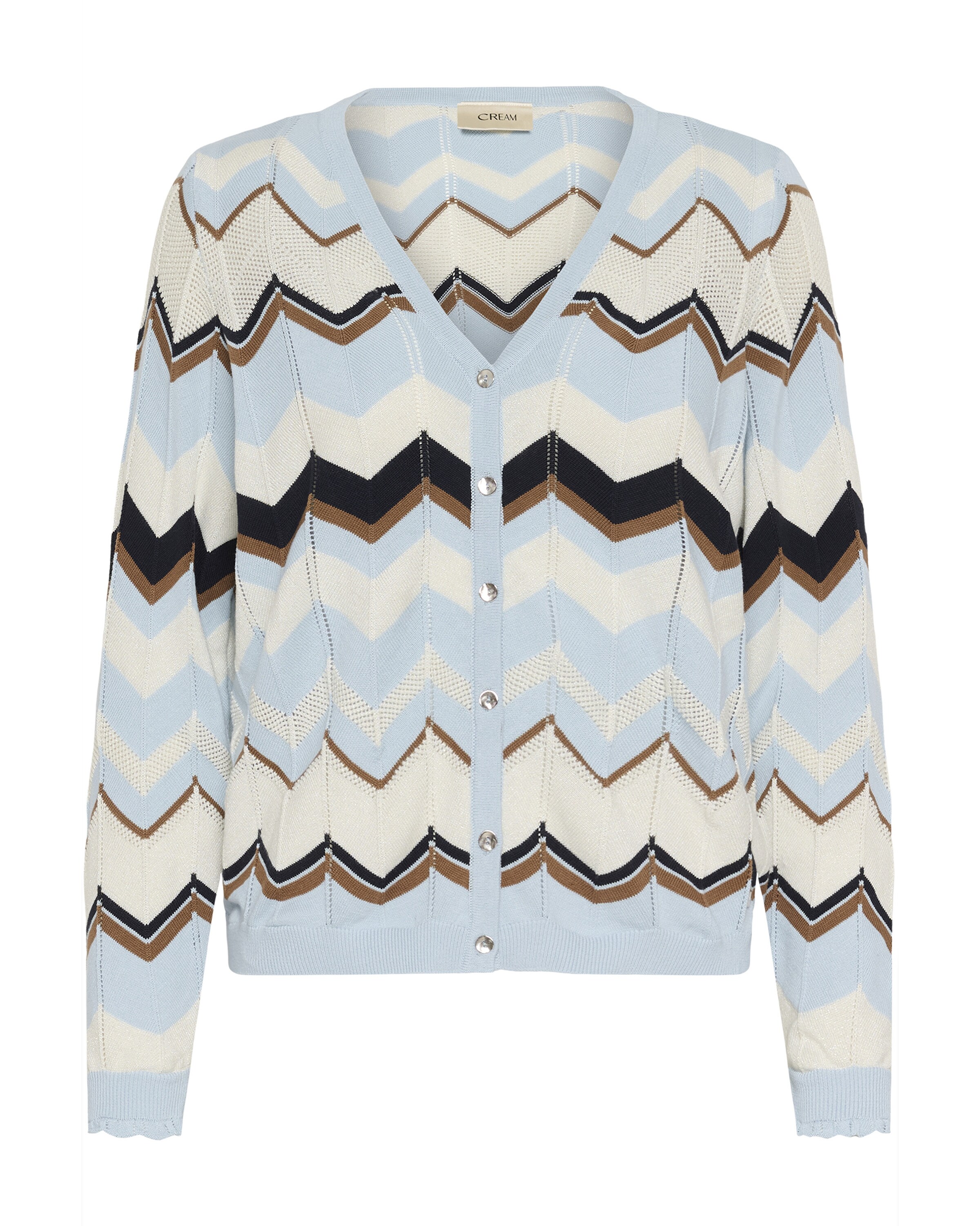 Cream Knit Cardigan 'CRNetes' in Mixed colors: front