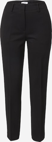 GERRY WEBER regular Παντελόνι με τσάκιση σε μαύρο: μπροστά