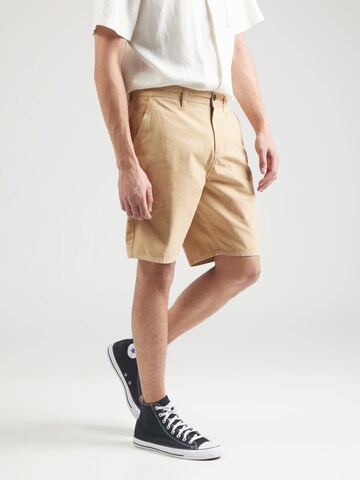 QUIKSILVER Loosefit Housut 'EVERYDAY' värissä beige: etupuoli