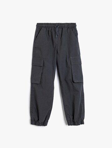 Koton Tapered Broek in Grijs: voorkant