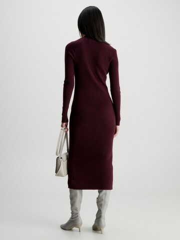 Calvin Klein Gebreide jurk in Rood