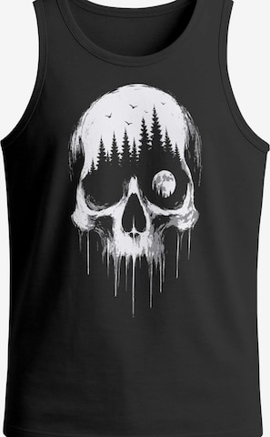 Neverless Shirt 'Skull Hiking' in Black: front