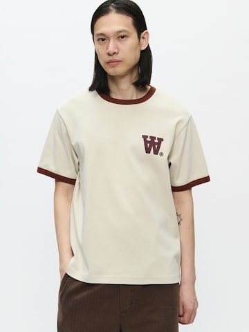 Tricou 'WWParker' de la WOOD WOOD pe gri: față