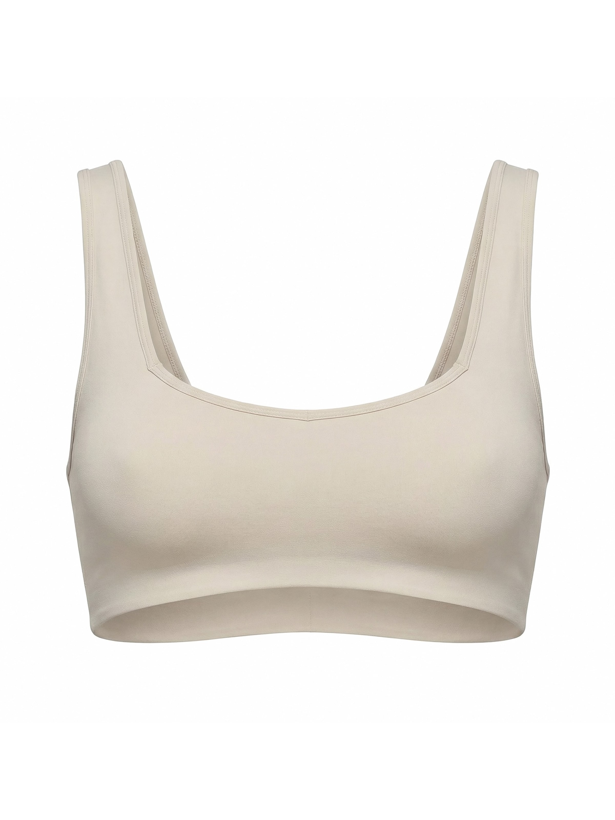 Zaisze - Bustier Sujetador deportivo 'Desert Glow' en beige: frente