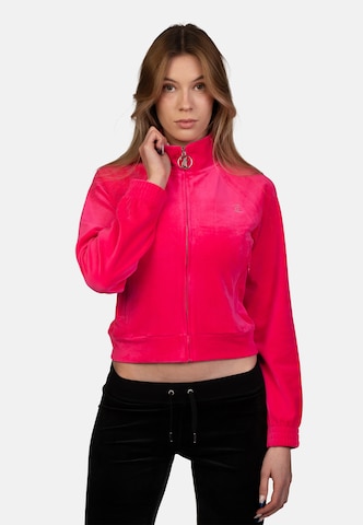 Juicy Couture Zip-Up Hoodie 'Tanya' in Pink: front