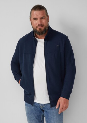 s.Oliver Sweatvest in Blauw: voorkant
