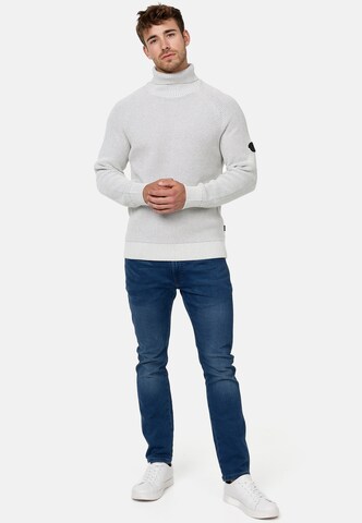 INDICODE JEANS Pullover 'Harlan' in Weiß