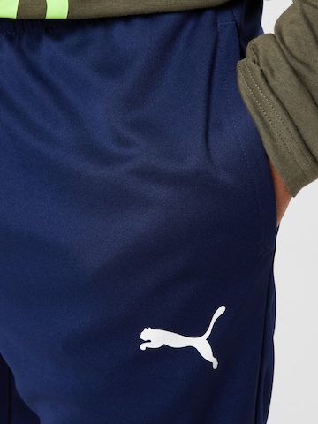 PUMA Tapered Sporthose 'TeamRise' in Blau