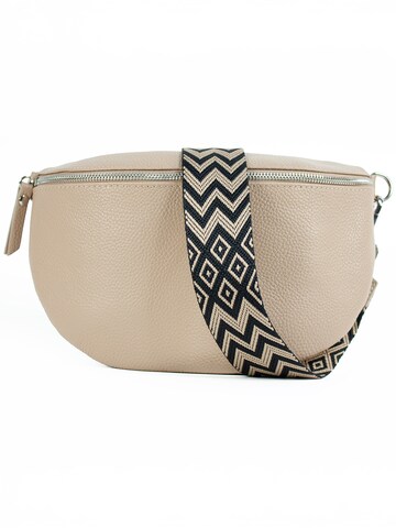 lePelou Fanny Pack 'THEA large' in Beige: front