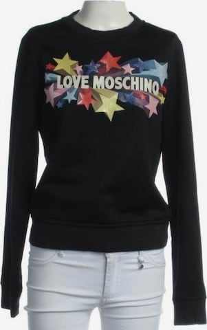 Love Moschino Sweatshirt & Zip-Up Hoodie in M in Black: front