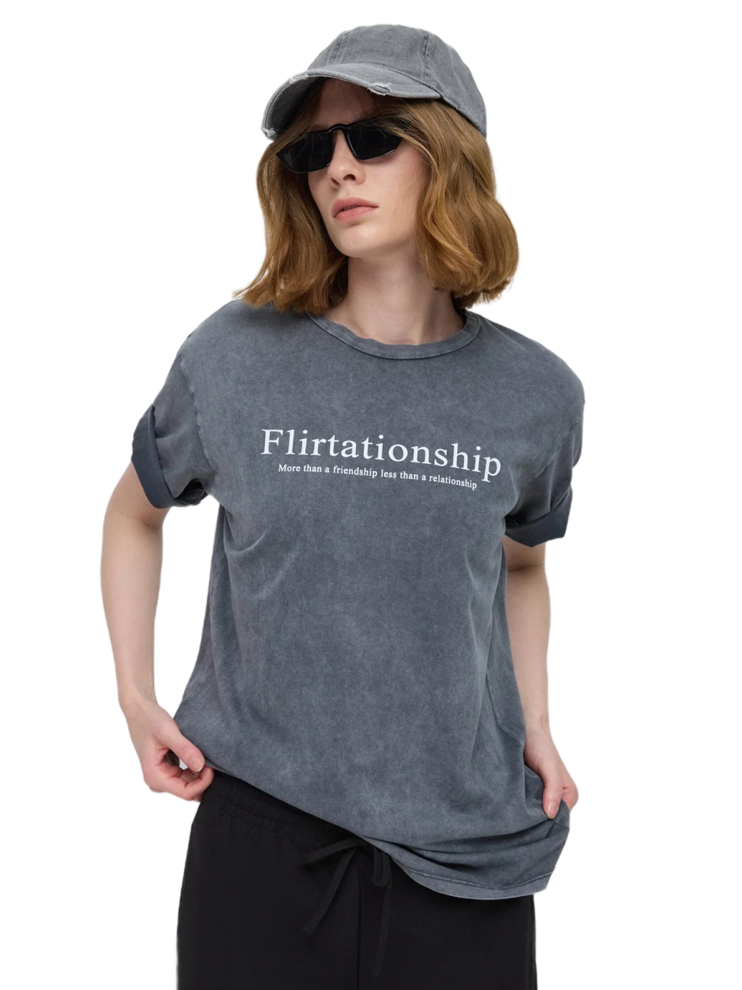 No Matter What Shirt in Grey: front