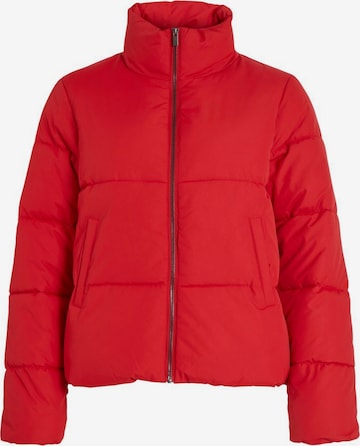 VILA Winter Jacket in Red: front