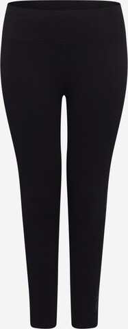 Urban Classics Skinny Leggings in Black: front