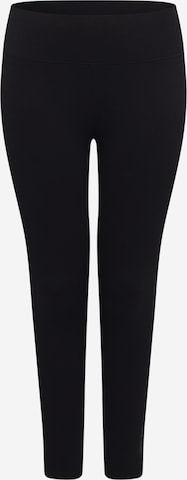 Urban Classics Skinny Leggings in Black: front