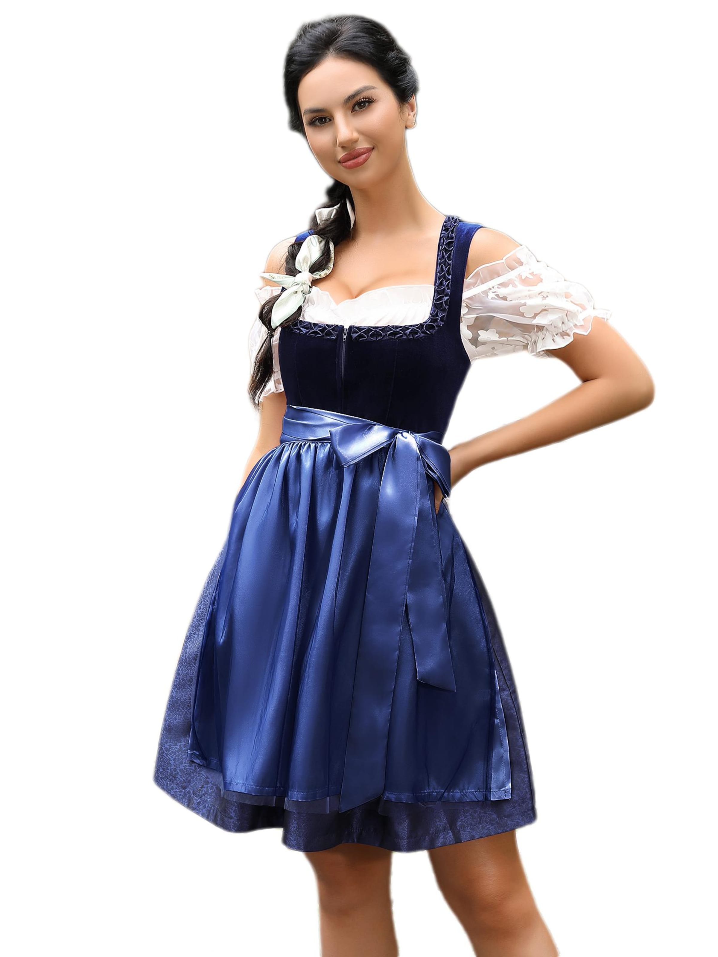 Yesfashion Dirndl in Blue: front