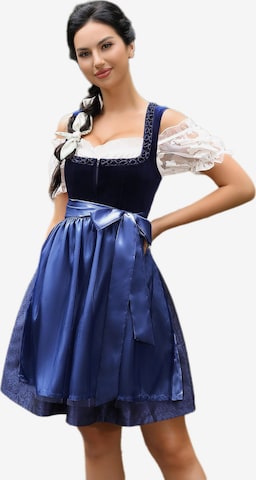Yesfashion Dirndl in Blue: front