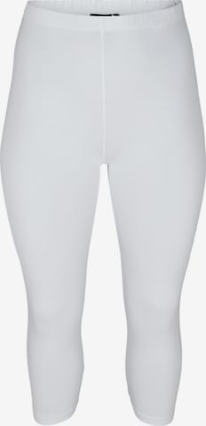 Skinny Leggings Zizzi en blanc : devant