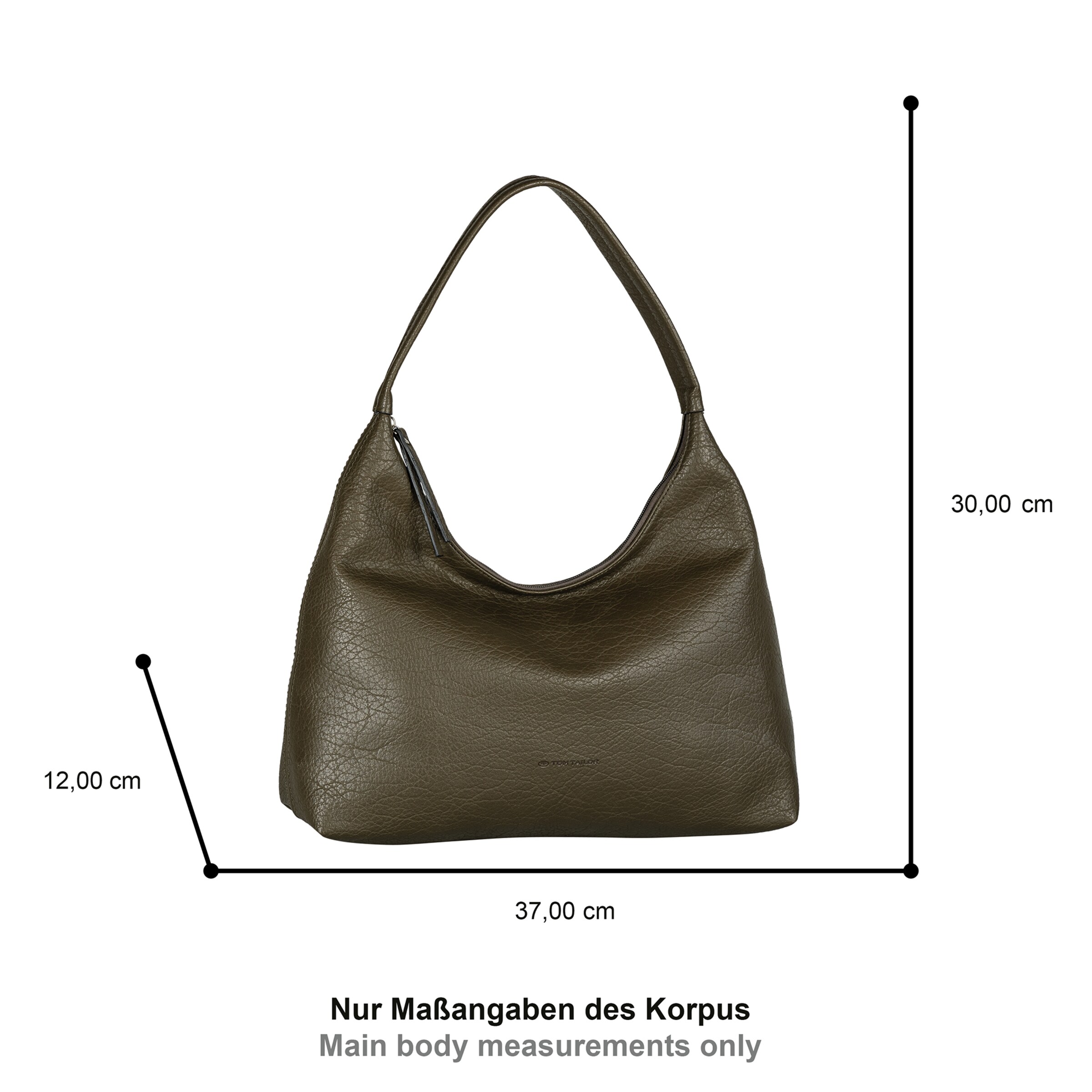 TOM TAILOR Schultertasche in Grün