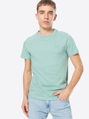 Effilé T-Shirt Superdry en vert : devant