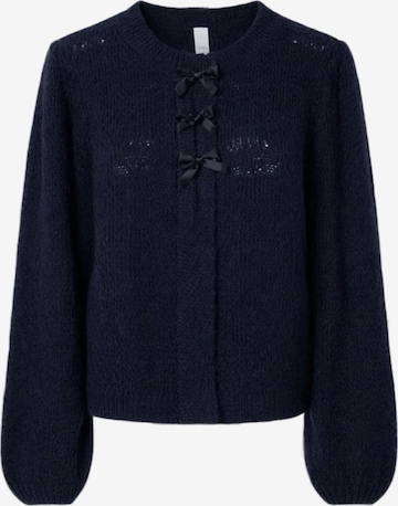 YAS Strickjacke 'YASBonso' in Blau: Vorderseite