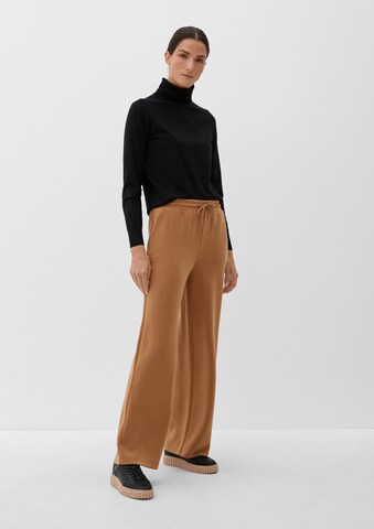 s.Oliver Wide leg Broek in Bruin