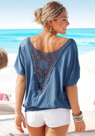 LASCANA Shirt in Blauw