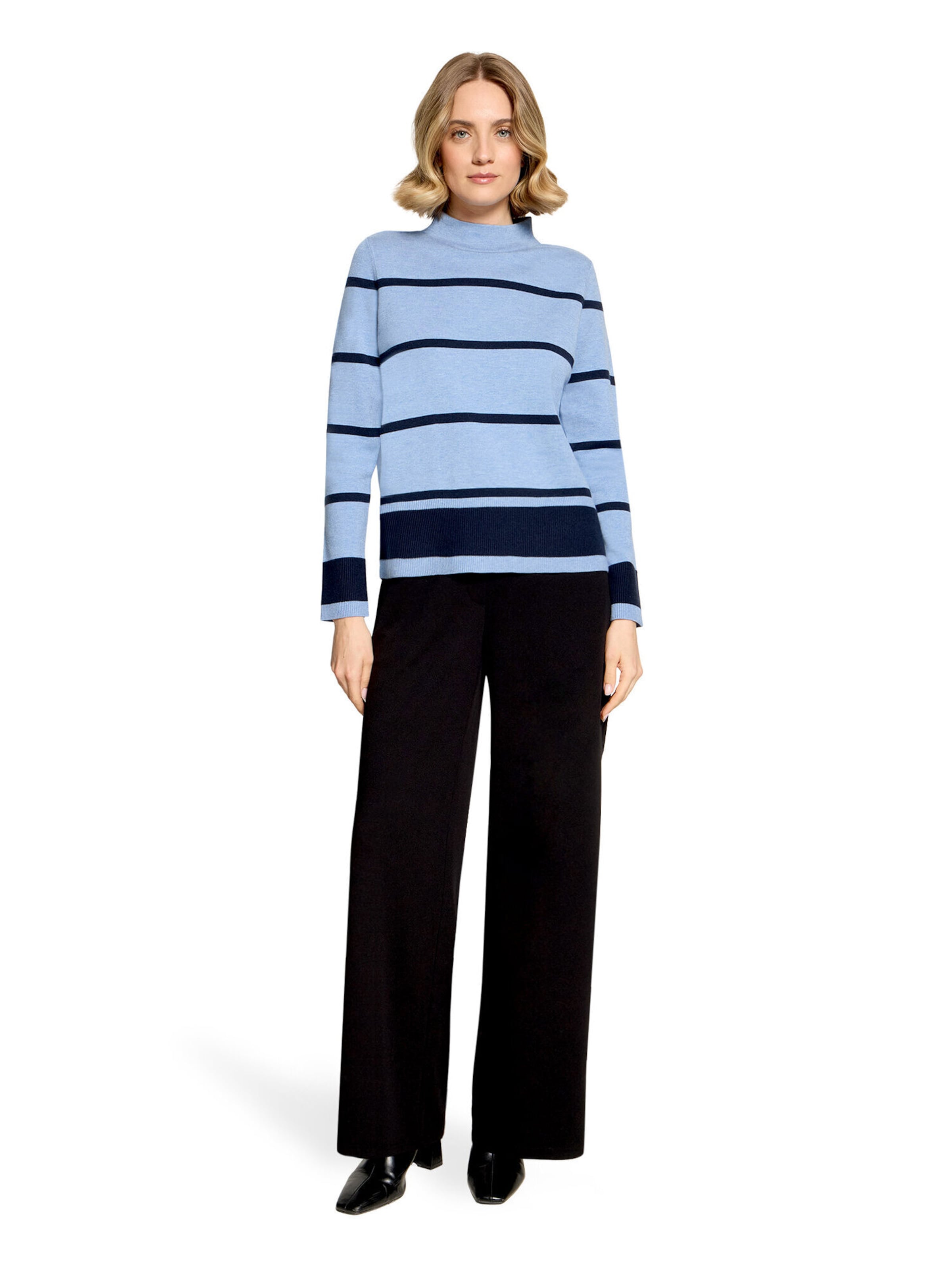 Betty Barclay Feinstrickpullover mit Stehkragen in Blau