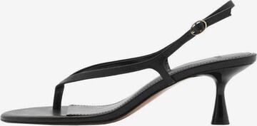 MANGO Sandals 'Uri' in Black: front