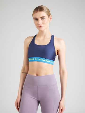 UNDER ARMOURBustier Sportski grudnjak - plava boja: prednji dio