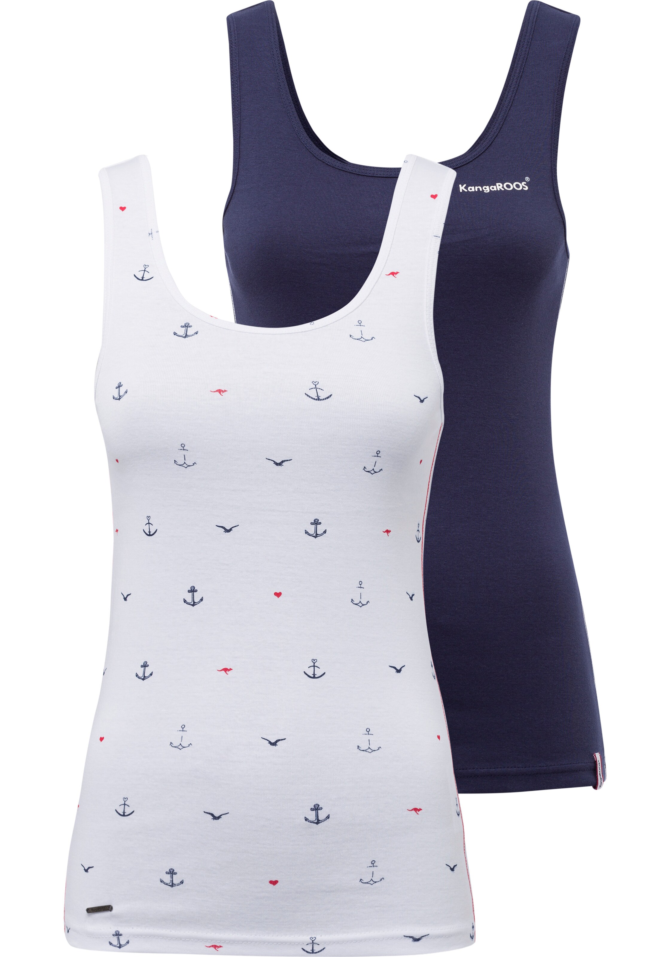 KangaROOS Ripptanktop in Blau: Vorderseite