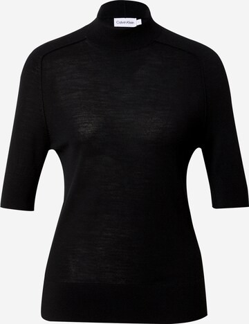 Pull-over Calvin Klein en noir : devant