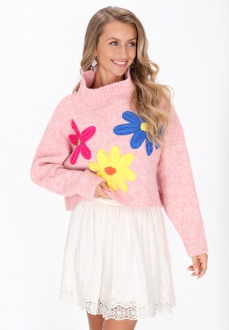 IZIA Trui 'Fashion Look' in Roze: voorkant