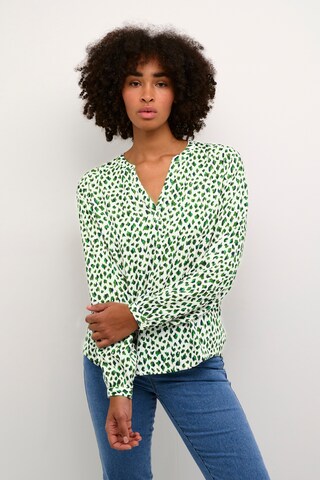 Kaffe - Blusa 'Jalie' en verde: frente