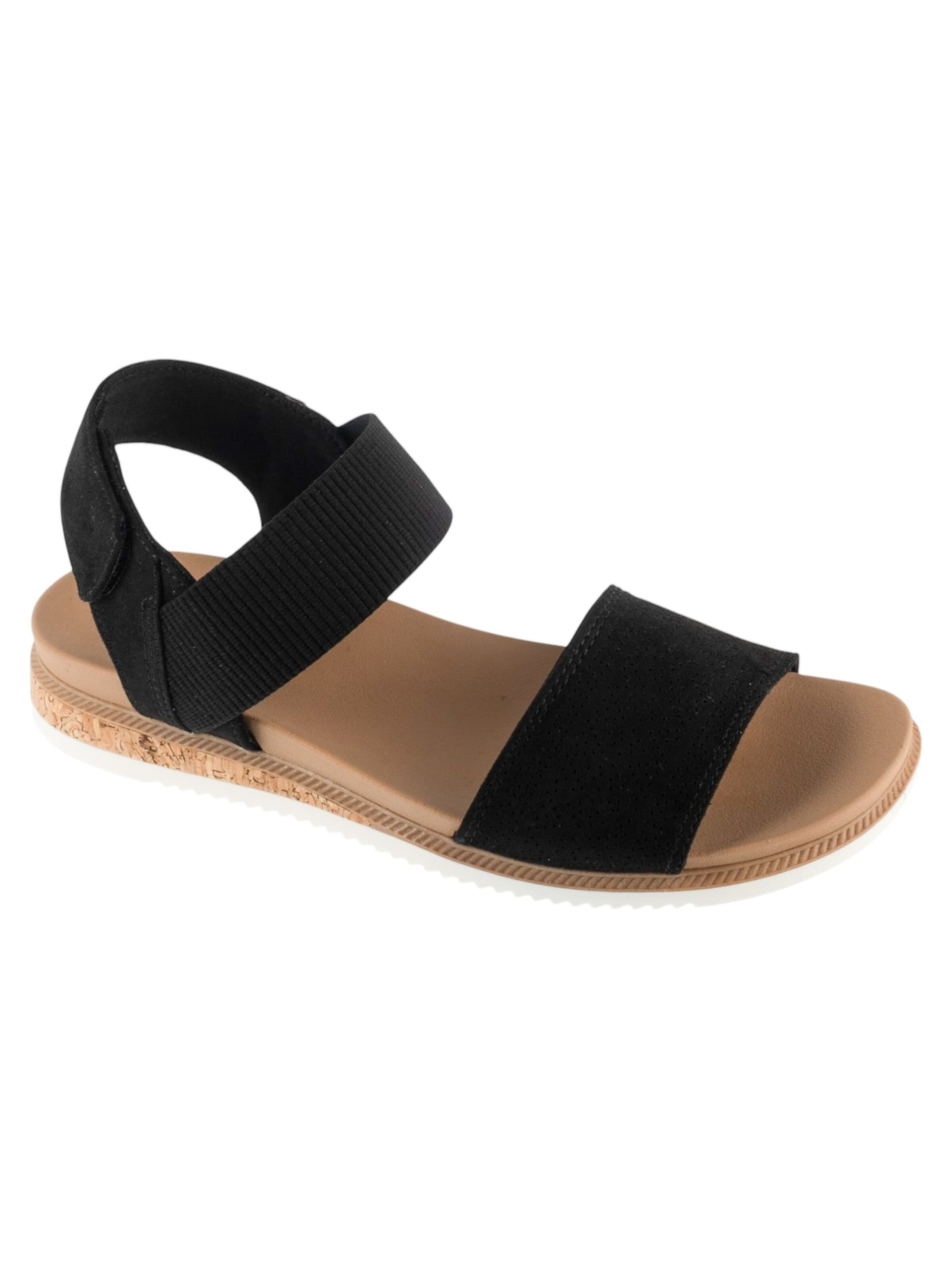 SKECHERS Sandale 'Skechers Desert Kiss'‌‌‌‌‌‌‌ in Schwarz: Vorderseite