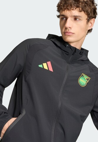 ADIDAS PERFORMANCE Sports jacket 'Jamaika x Bob Marley Tiro Travel' in Black