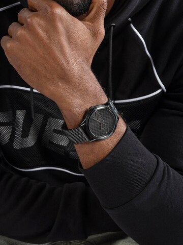 Montre à affichage analogique 'GD REPUTATION' GUESS en noir : devant